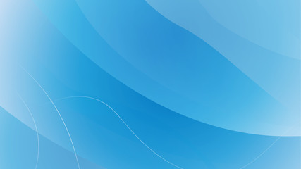 Light BLUE vector background with curved circles. An elegant bright illustration with gradient. The elegant pattern for brand book, business promotion for presentation cover.