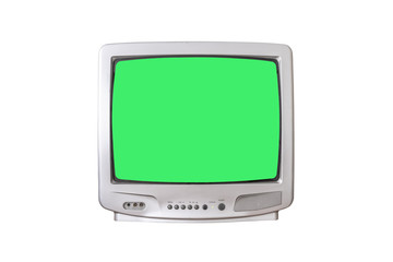 retro television isolated on white background with chipping path.