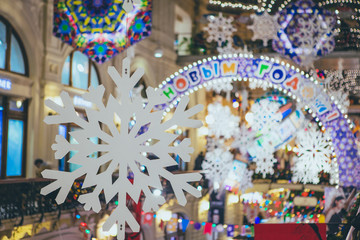 christmas decoration on white background