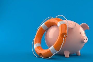 Piggy bank with life buoy © Talaj