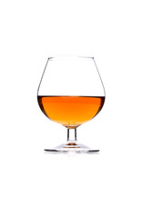 Brandy glass isolated on a white background