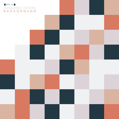 Abstract of square pattern geometric background of business tone.