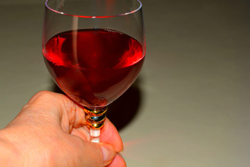 glass of red wine
