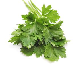 Bunch of green parsley.