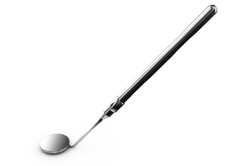 Professional dentist tools isolated on white background. 3D illustration.