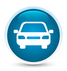 Car icon special prime blue round button