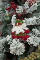 christmas tree in snow