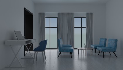 interior design room 3d render