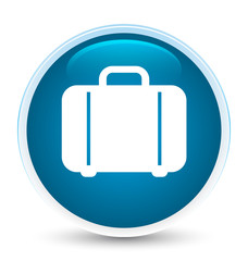 Bag icon special prime blue round button