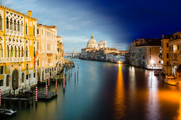 Day and night in Venice in Italy (Photoshopped)