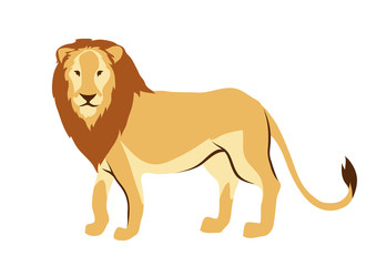 Stylized illustration of lion.