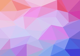 Colorful background consisting of triangles of different colors in a row next to each other and one below the other. Pixel abstract background. Mosaic of geometric elements 
