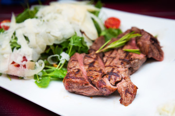 Delicious juicy steak beef meat