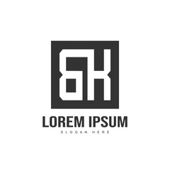 Initial letter logo design. minimalist letter logo template