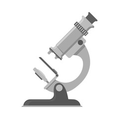 Microscope Icon. Microscope for laboratory. Vector illustration.