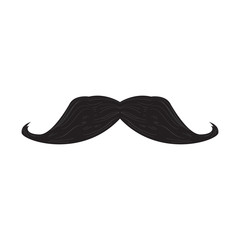 Isolated detailed mustache. Hipster style. Vector illustration design