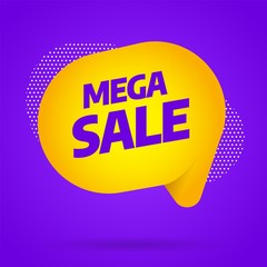 Sale banner template design, Big sale special offer. End of season. Vector illustration.