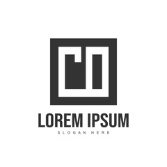 Initial letter logo template. Minimalist letter logo template