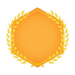 Isolated empty retro premium label. Vector illustration design