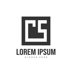 Initial letter logo template. Minimalist letter logo template