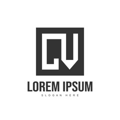 Initial letter logo template. Minimalist letter logo template