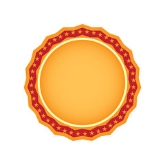 Isolated empty retro premium label. Vector illustration design