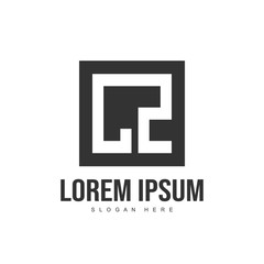 Initial letter logo template. Minimalist letter logo template