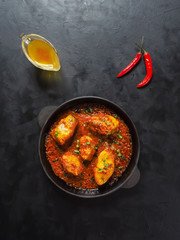 Kerala Bengali fish curry. Popular dish in Indian coastal. 