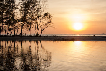 Beautiful sunset in Thailand