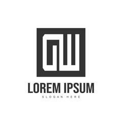 Fototapeta premium Initial letter logo design. Minimalist letter logo template