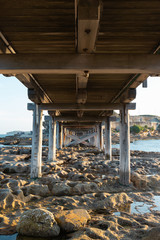 Fototapeta premium View under the bridge at La Perouse, Sydney, Australia