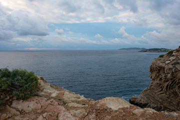 Sunrise in the Cap Martinet on the island of Ibiza