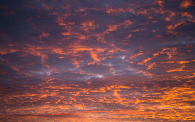 Fototapeta premium yellow-pink clouds fill the whole image