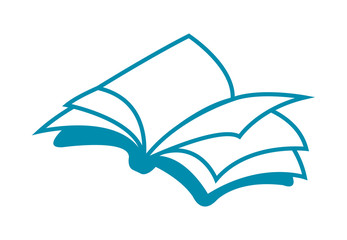 vector icon of an open book