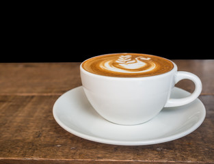 coffee on wooden table-1
