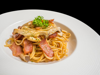 bacon and mushroom spaghetti-i2