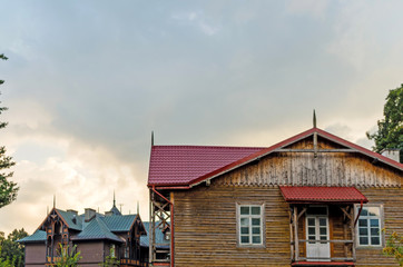 Fototapeta na wymiar Colorful Houses in Poland