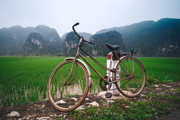 Fototapeta na wymiar asia bike field