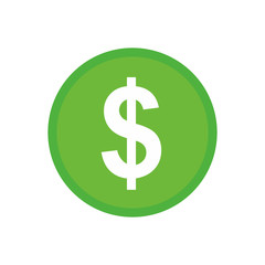Dollar money symbols icon vector
