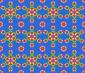 Background with seamless pattern in islamic or indian style