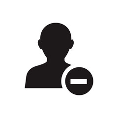 remove friend icon vector