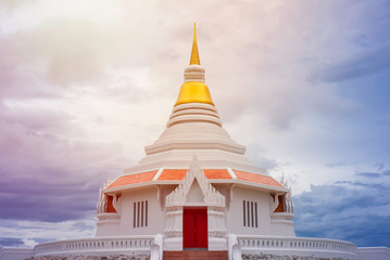 Wat Phra That Pa Daeng is temple of Mae Sot in western Thailand, The pagoda has a square base,...
