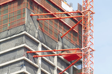 High-rise building under construction