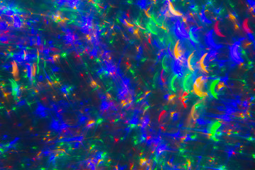 Christmas background with blue lights and copy space. Background with christmas lights. Christmas garland. New Year.