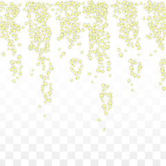 Blue Vector Realistic Blue Petals Falling on Transparent Background.  Spring Romantic Flowers Illustration. Flying Petals. Sakura Spa Design. Blossom Confetti. Design Elements for Wedding Decoration.