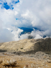 top of Tahtali Mountain in Kemer, Turkey Olympos Teleferik