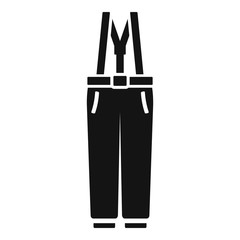 Ski pants icon. Simple illustration of ski pants vector icon for web design isolated on white background