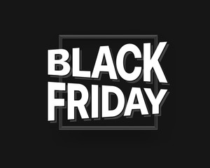 Black Friday sale concept. Vector