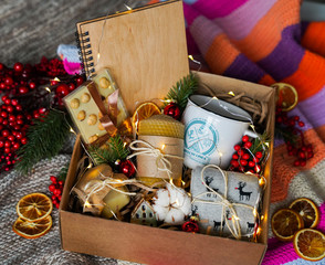 Gift for a man / New Year's gift for him in a box