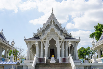 The front view of Krabi's Wat Kaew in Thailand